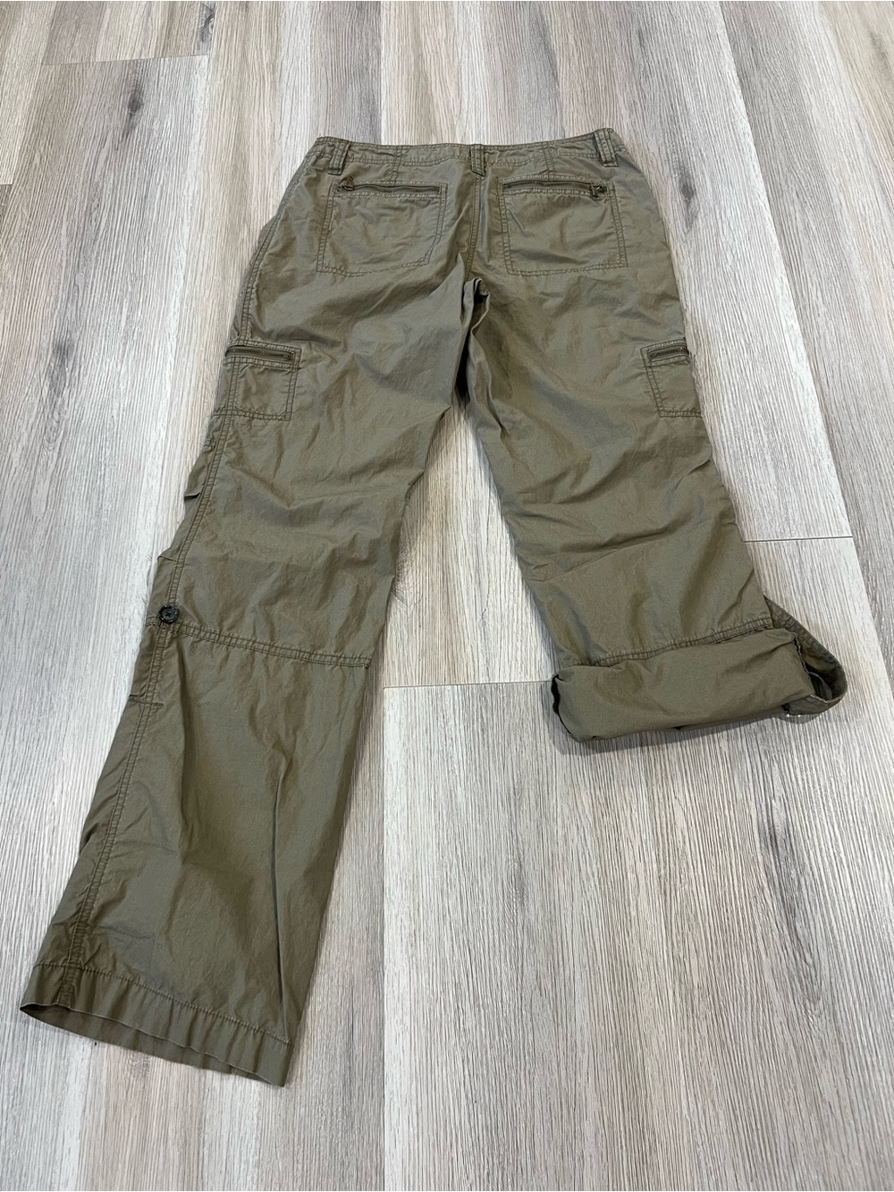 Michael Kors Olive Cargo Trousers with Zip Pockets - Picture 13 of 13